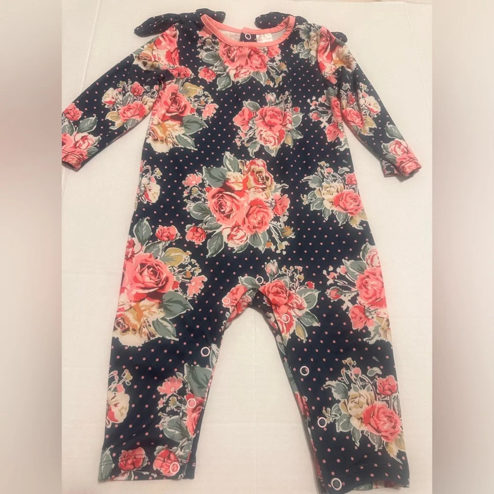 6M Penelope Plumm Floral Romper